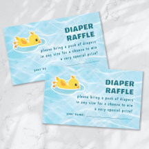 Diaper Raffle Rubber Ducky Splish Splash