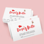 Diaper Raffle Santa Christmas Winter Baby Dusche Begleitkarte<br><div class="desc">Windeln Raffle Weihnachten Weihnachts Winter Babyduschkarte</div>