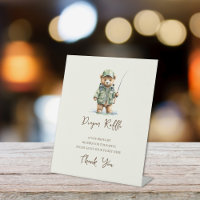 Diaper Raffle Sign A Little Fisherman Baby Shower