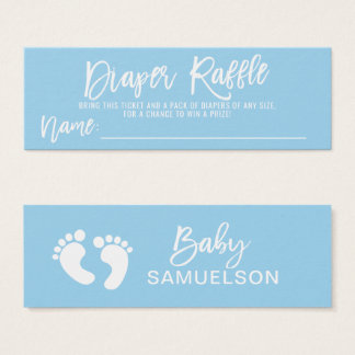 DIAPER RAFFLE Ticket Blue BOY Baby Shower QTY 100
