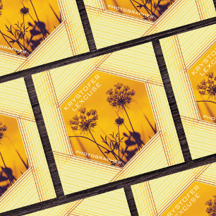 Diaphragm Hexagon Anpassbare Foto-Fotografen Quadratische Visitenkarte