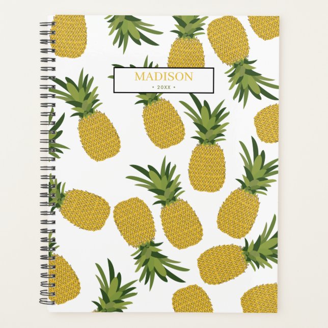 Diary du Motif de fruits tropicaux à l'ananas (Devant)