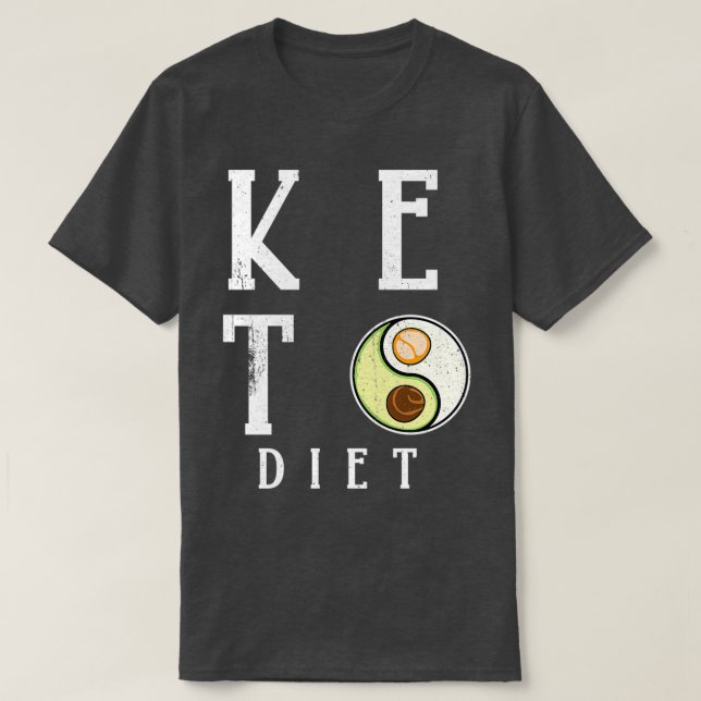 Diät Avocadoeichen auf Yang T-Shirt (Design vorne)