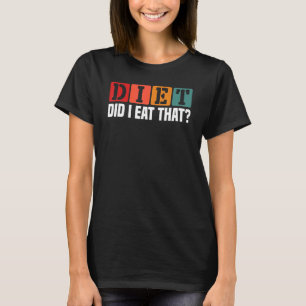 Diät habe ich diesen Grillmeister Koch Enthusiast  T-Shirt