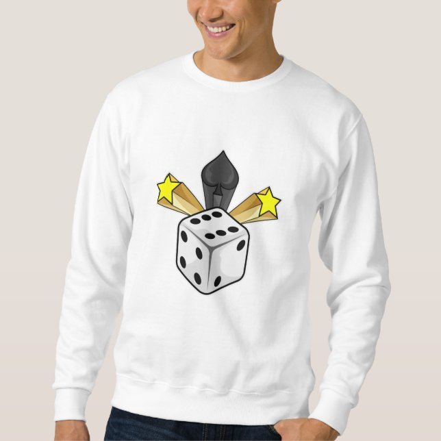 Diät im Poker mit Spades & Stars Sweatshirt (Vorderseite)