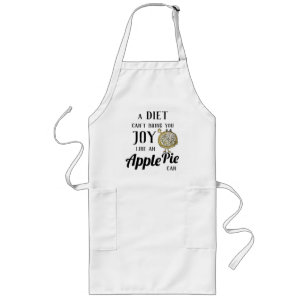 Diät vs Apfelkuchen Lustiger Backen Foodie Wortspi Lange Schürze