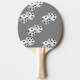 Diäten auf grauem Muster Tischtennis Schläger