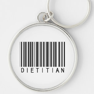 Diätetiker-Bar-Code Schlüsselanhänger