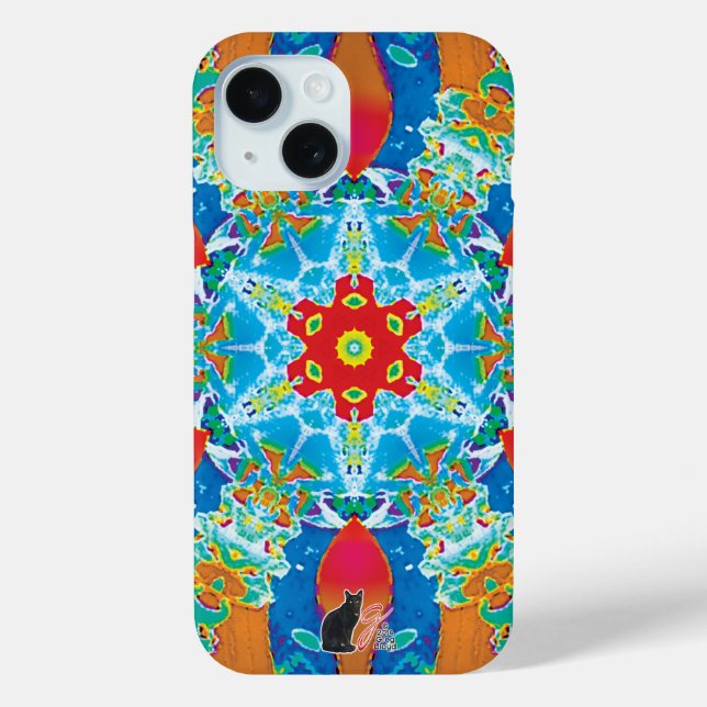 Diatome Kaleidoskop iPhone Case (Rückseite)
