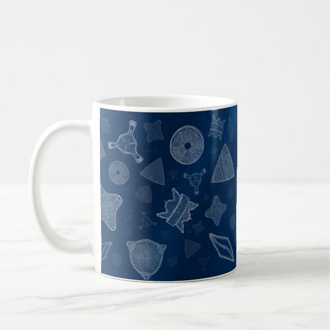Diatomeen - mikroskopisches Seeleben Kaffeetasse (Links)