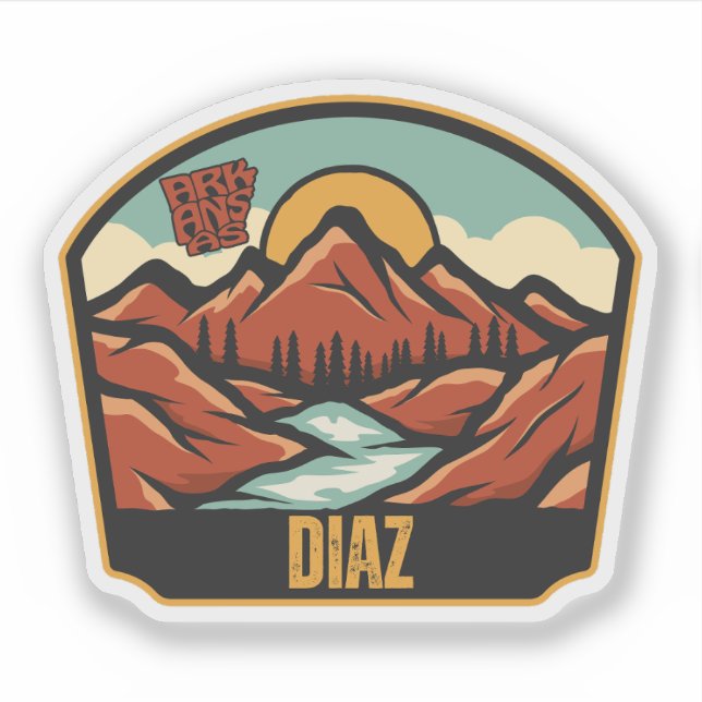 Diaz, Arkansas Aufkleber (Vorderseite)