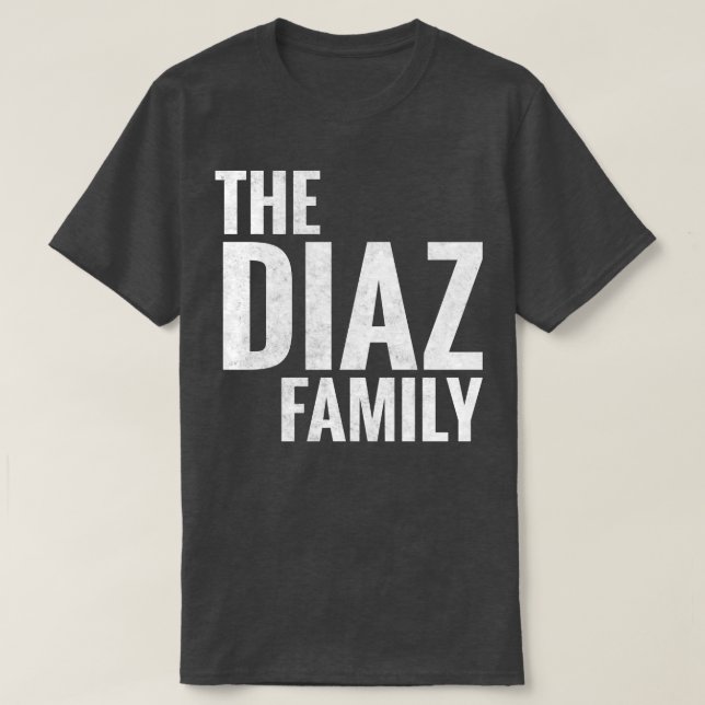 Diaz Familienname Diaz Nachname Diaz Nachname T-Shirt (Design vorne)