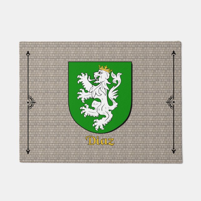 Diaz Historischer Schild auf Kobelstein Fußmatte (Vorderseite)