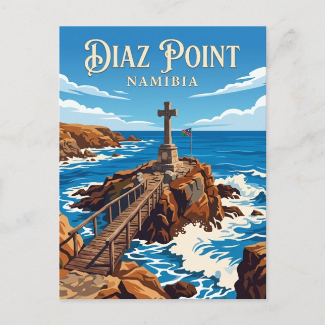 Diaz-Spitze Namibia Postkarte (Vorderseite)