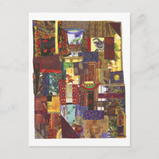 Dibble_Art20_Crazed_Quilt Postkarte