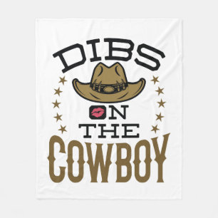 Dibs auf der Cowboy Niedliche Ehefrau Girlfriend V Fleecedecke