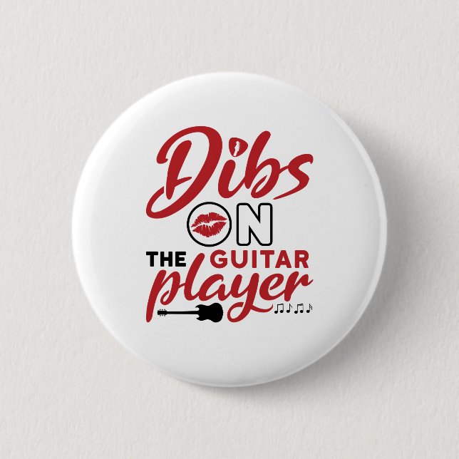 Dibs auf der Gitarre Button (Vorderseite)