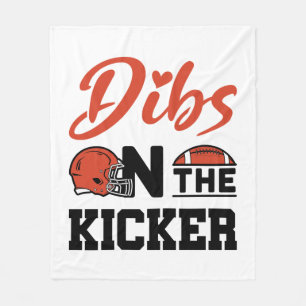 Dibs auf der Kicker Football-Freundin Fleecedecke
