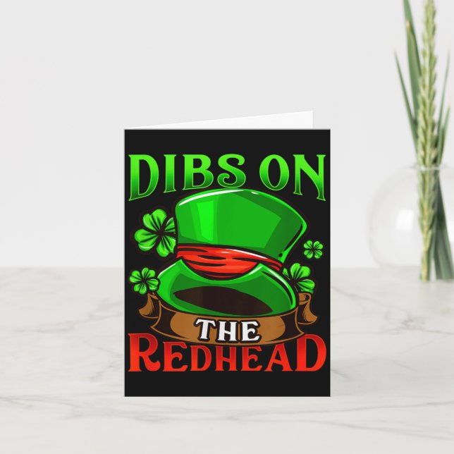 Dibs On The Redhead I Irish Shenanigans  Karte (Vorderseite)