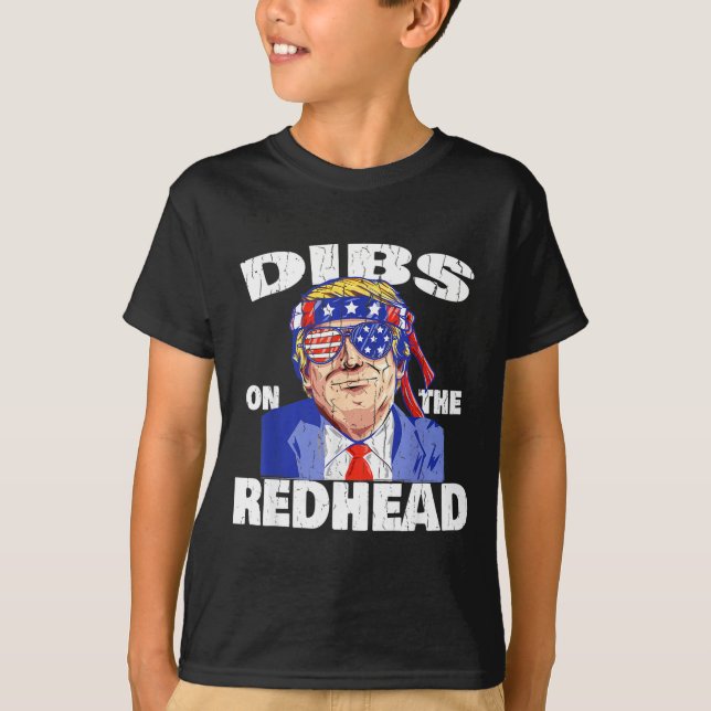 Dibs On The Redhead Shirt Funny St Patricks Day Pr (Vorderseite)