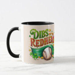 Dibs on the Redhead - St. Patrick's Baseball Tasse
