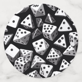 Dice Delight: Eine geometrische Kaskade Konfetti