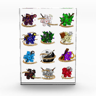 Dice-Designs für Dungeons und Dragons Fotoblock