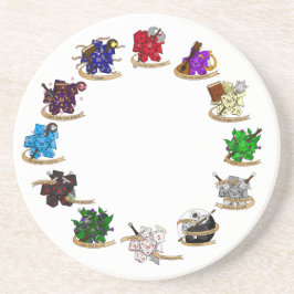 Dice-Designs für Dungeons und Dragons Getränkeuntersetzer