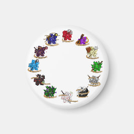 Dice-Designs für Dungeons und Dragons Magnet