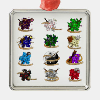 Dice-Designs für Dungeons und Dragons Ornament Aus Metall