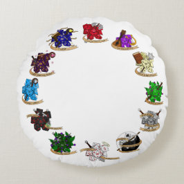 Dice-Designs für Dungeons und Dragons Rundes Kissen