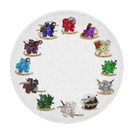 Dice-Designs für Dungeons und Dragons Schneidebrett