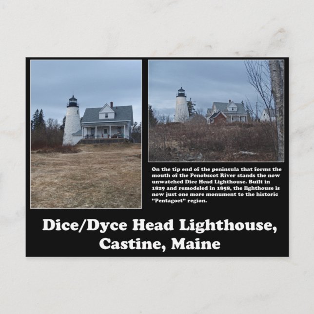 Dice/Dyce Head Lighthouse Postkarte (Vorderseite)