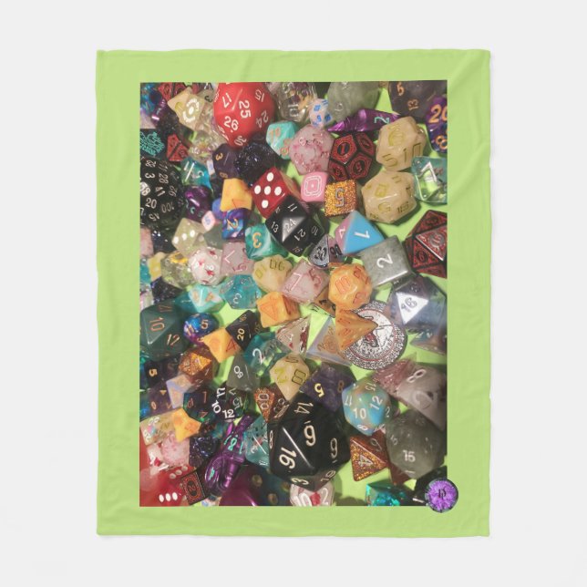 Dice Fleece Blanket (Vorderseite)