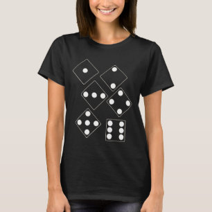 DICE Nummer der Pips weiß + Ihr Backgr. Ideen T-Shirt