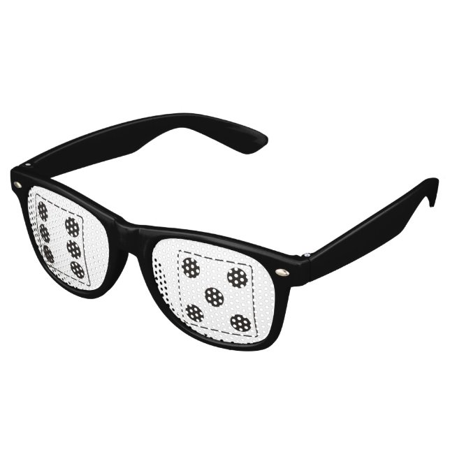 DICE-Nummern 6 und 5 + Ihre Ideen Sonnenbrille (Schrägansicht)
