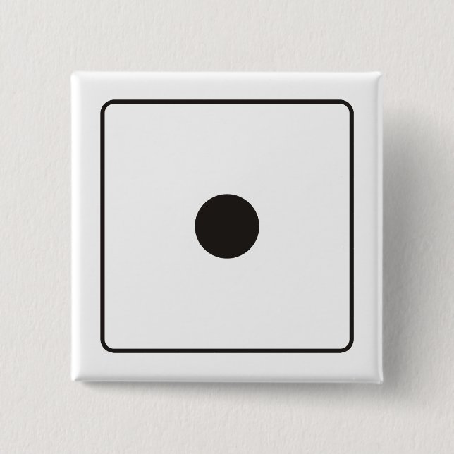 DICE-Nummern der Pips 1 + Ihr Backgr. Button (Vorderseite)
