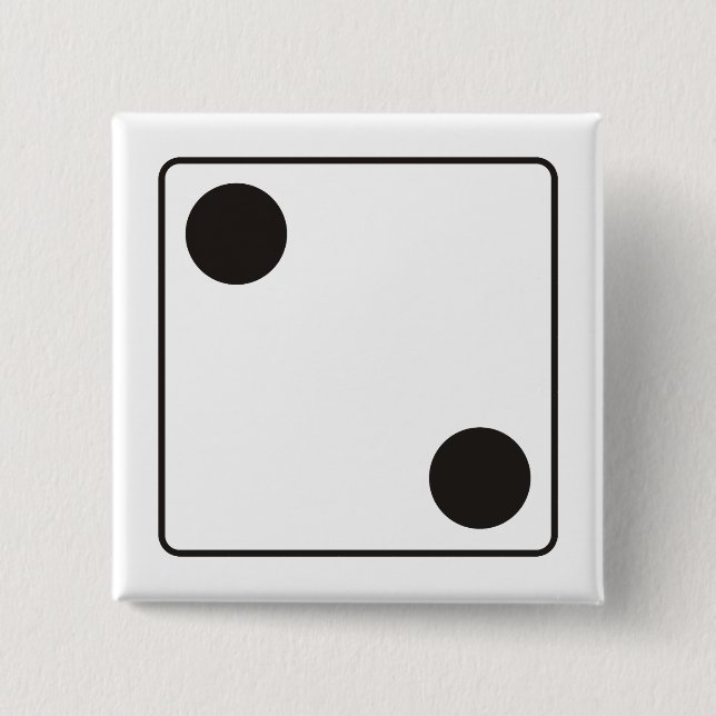 DICE-Nummern der Pips 2 + Ihr Backgr. Button (Vorderseite)