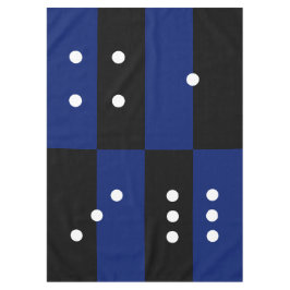 Dice polka Punkt blau/schwarz Tischdecke