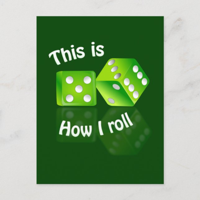 Dices postcard postkarte (Vorderseite)