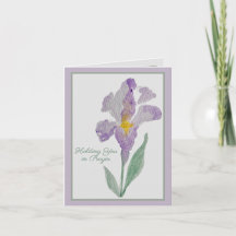 Dich im Gebet halten | Violette Schwertlilie Gebet