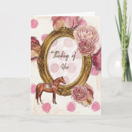 Dich im Sinn Pferd Karte