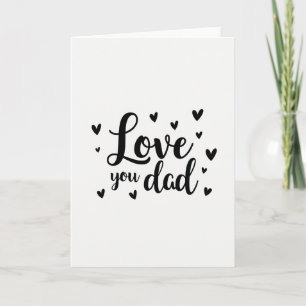 Dich Lieben Papa Typografie Karte