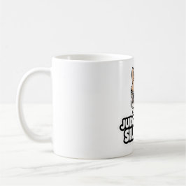 Dich schweigend beurteilend - Rehbraune Französisc Kaffeetasse