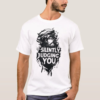 Dich stillschweigend verurteilend wilde Anime-Fris T-Shirt