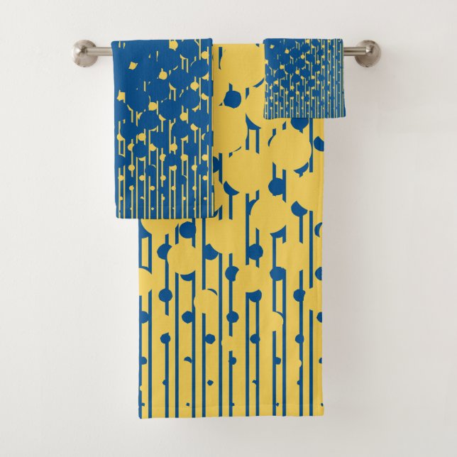 Dichte in Blau und Gelb - Handtuchstärke Set (Insitu)