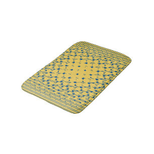 Dichte in Primrose Yellow & Lapis Blue Badematte