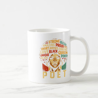 Dichter Black History Month Mächtige schwarze Prid Kaffeetasse