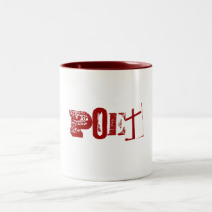 Dichter-Tasse Zweifarbige Tasse