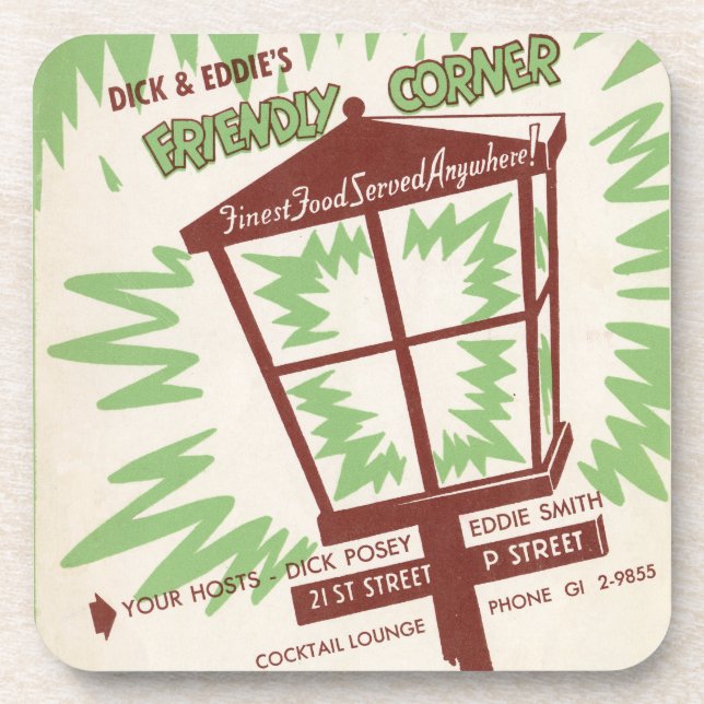 Dick & Eddie's Drink Coasters Getränkeuntersetzer (Vorderseite)